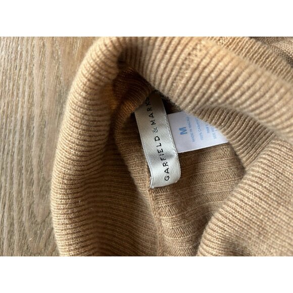 Vintage 90s Cashmere Ribbed Knit Turtleneck Sweater Quiet Luxury - Picture 5 of 9